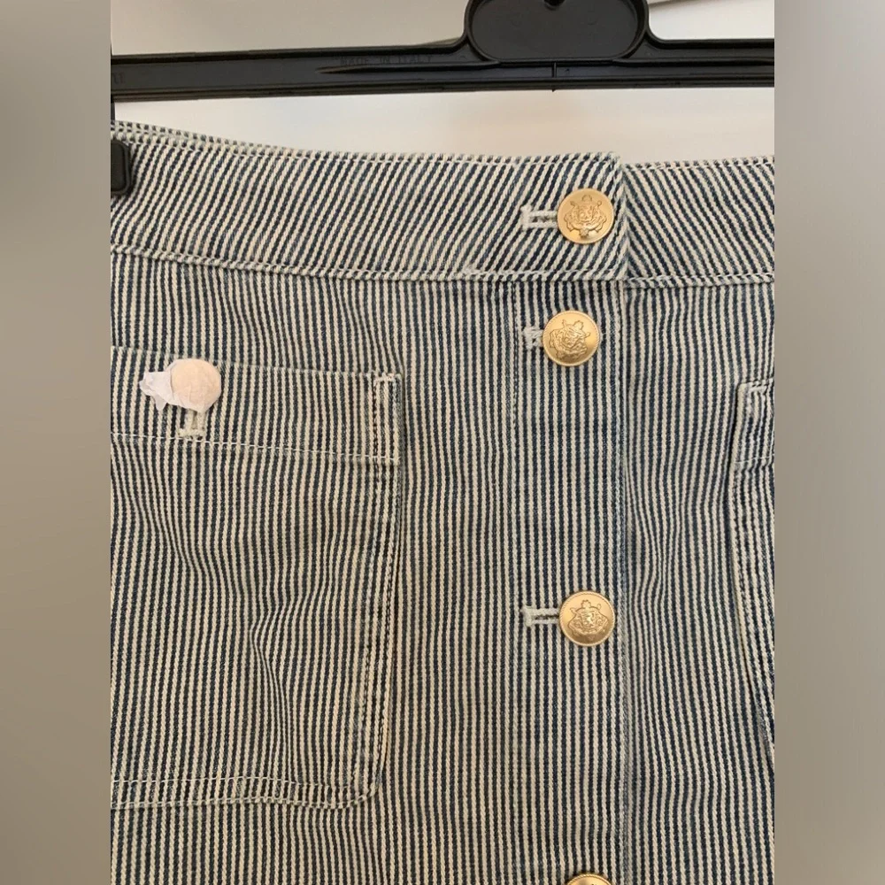 JCrew Striped Denim Mini Skirt - Picture 4 of 8